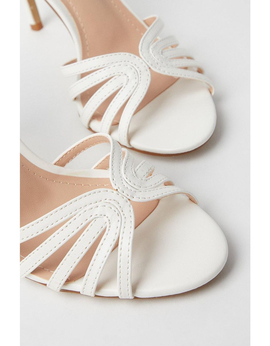 Tilda Lattice Front High Heeled Sandals - 3