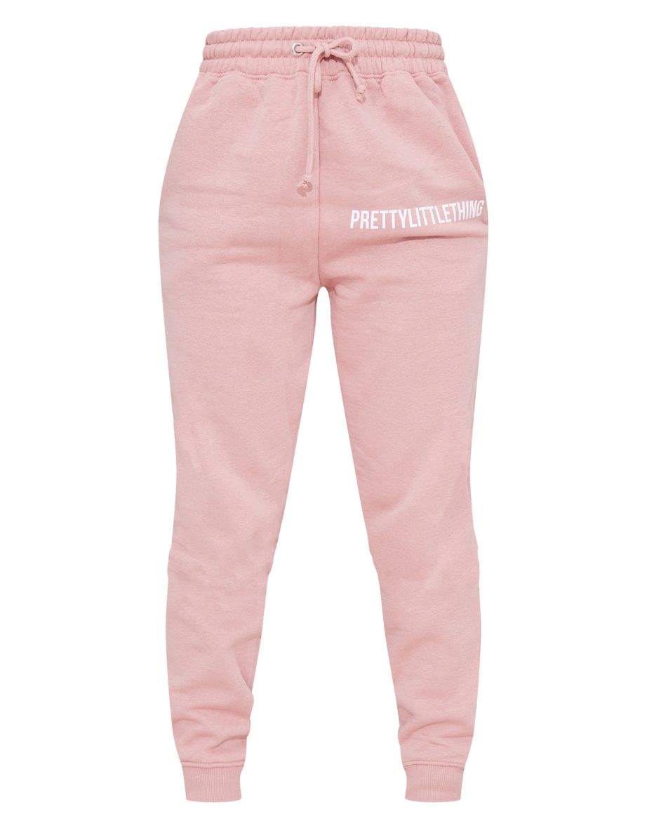 PRETTYLITTLETHING Light Pink High Waist Cuffed Joggers - 4