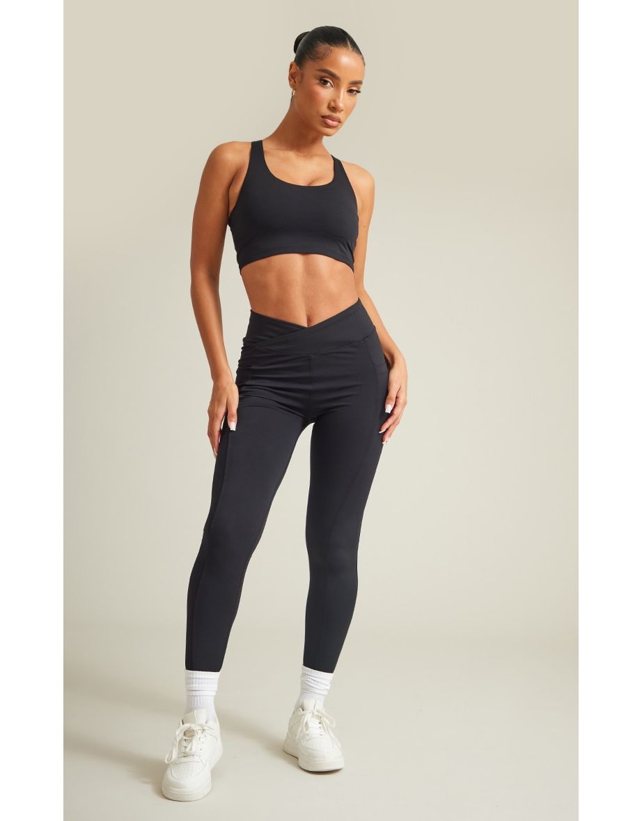 Athletic Leggings With Pockets In Black | CharlieMae