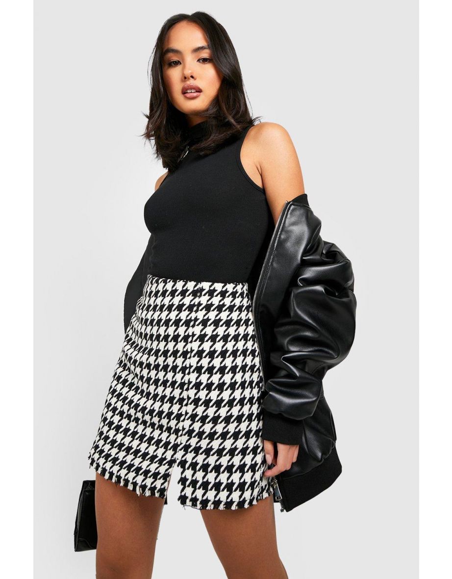 Houndstooth mini skirt best sale