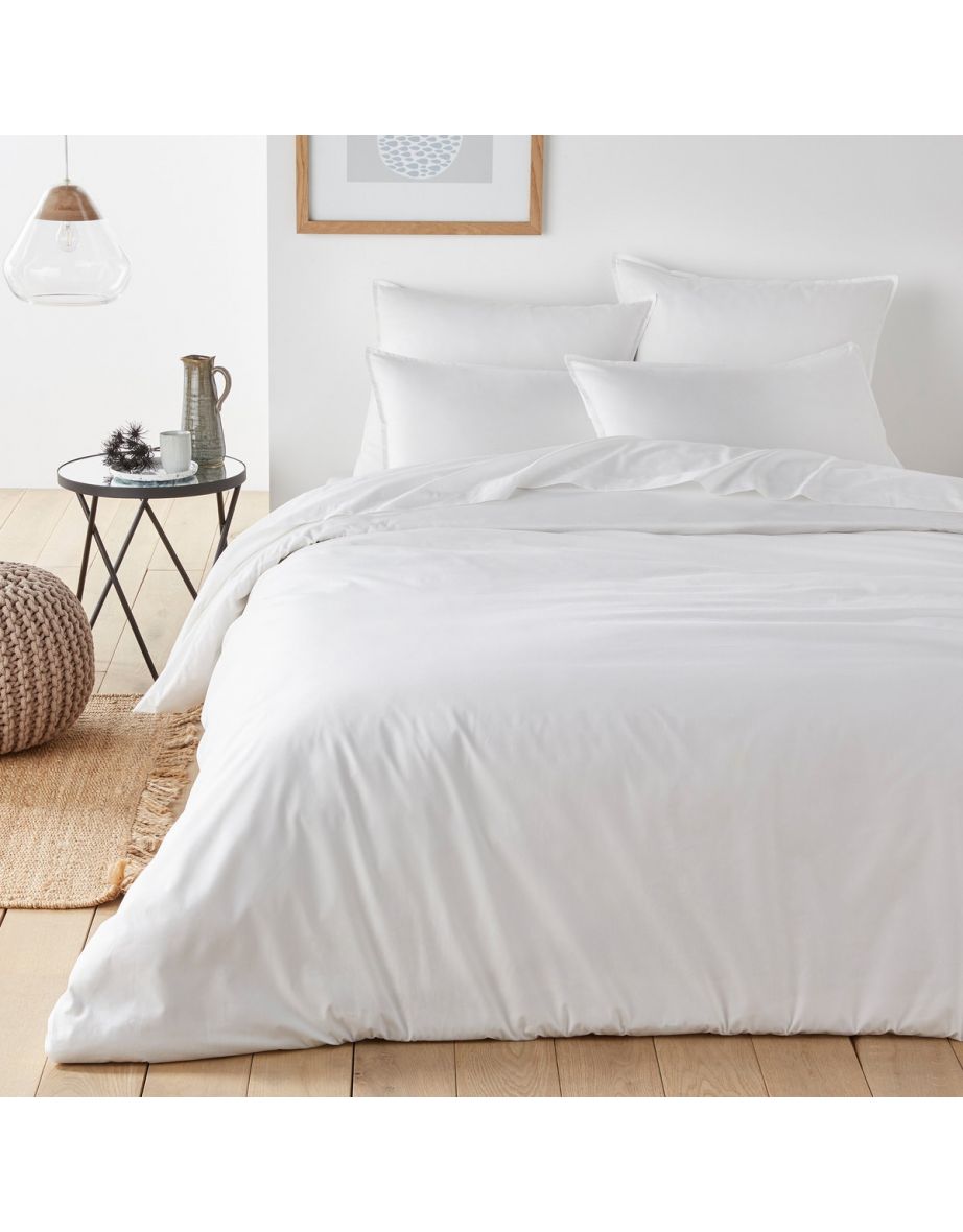 Plain Organic Cotton Percale Bolster Case - 1