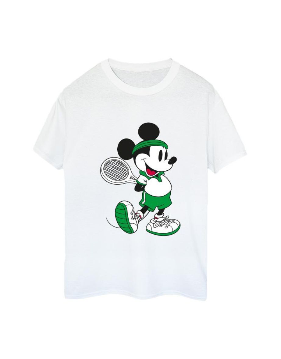 Disney Mens Mickey Mouse Tennis T-Shirt - White