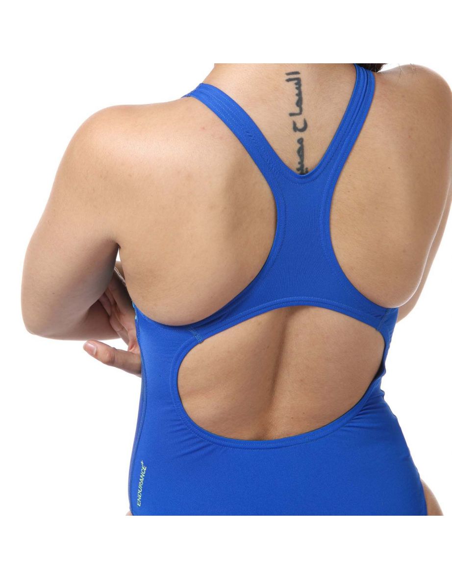 Women's Speedo Digital Placement Medalist Swimsuit in Blue - 3
