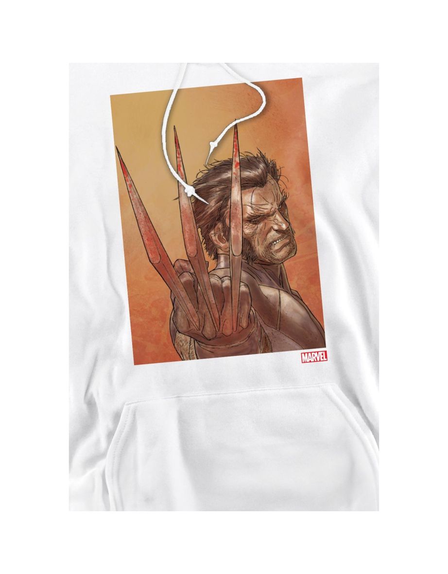 Marvel Mens X-Men Ready Wolverine Hoodie - White - 3