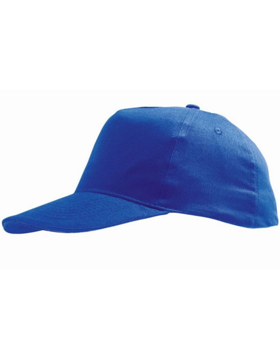 SOLS Unisex Sunny 5 Panel Baseball Cap - Royal Blue - 2