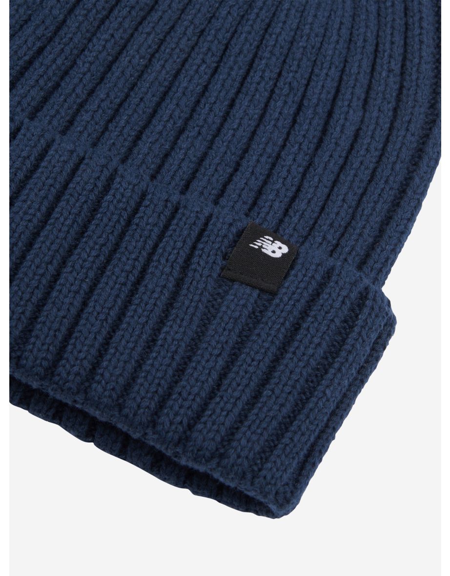 Boys NB Tab Beanie In Navy - 2