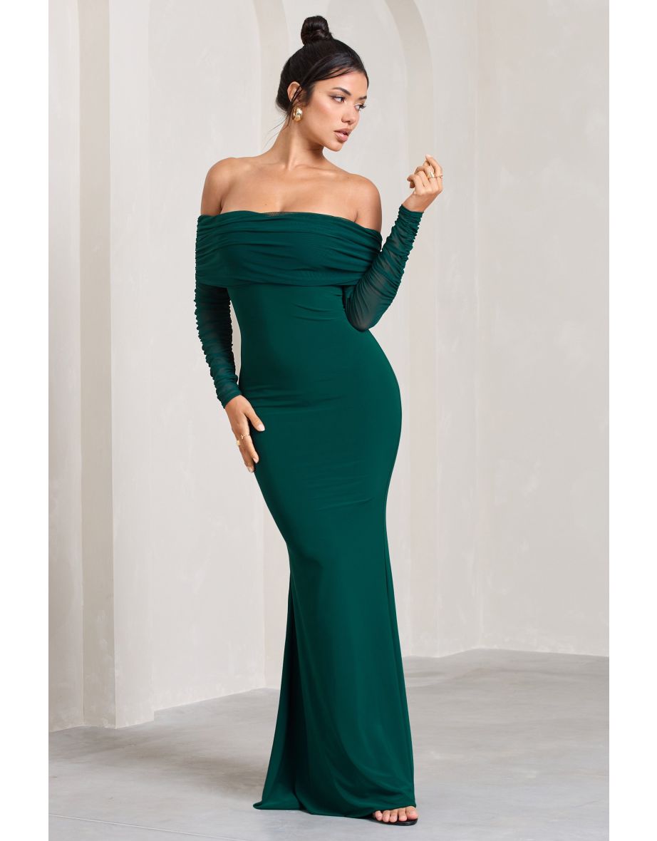 Green fishtail outlet dress