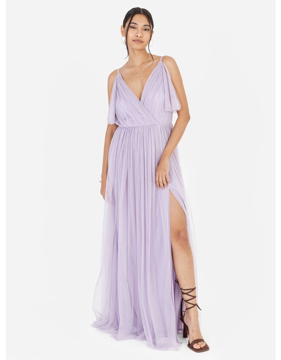 All about love dusty purple maxi dress hotsell