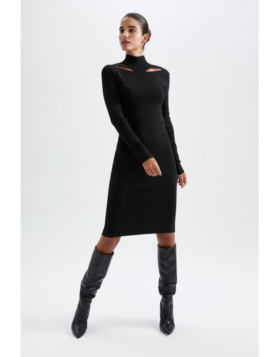 Fitted Rib Dress