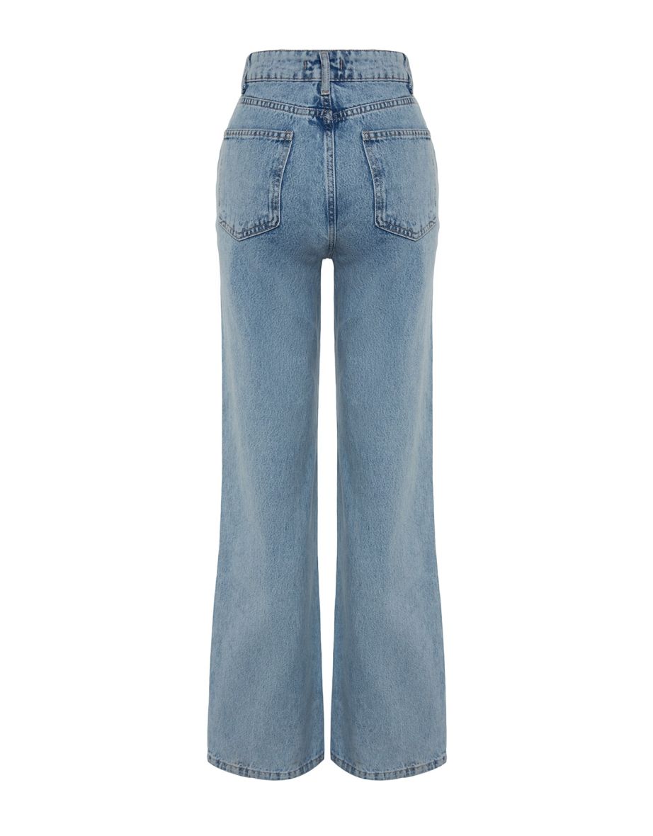 Jeans - Blue - Wide leg - 7