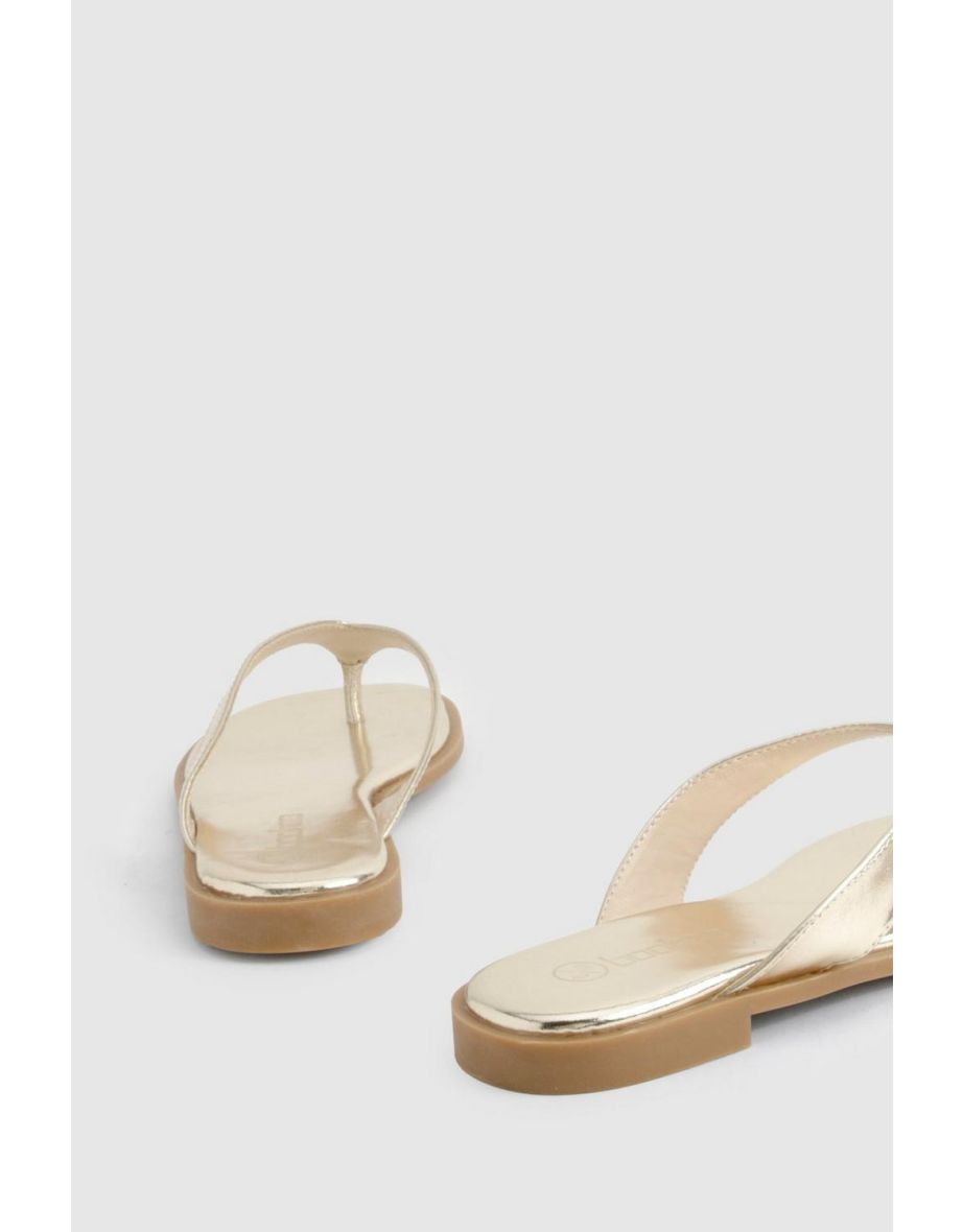 Wide Fit Chunky Strap Flip Flops - 3