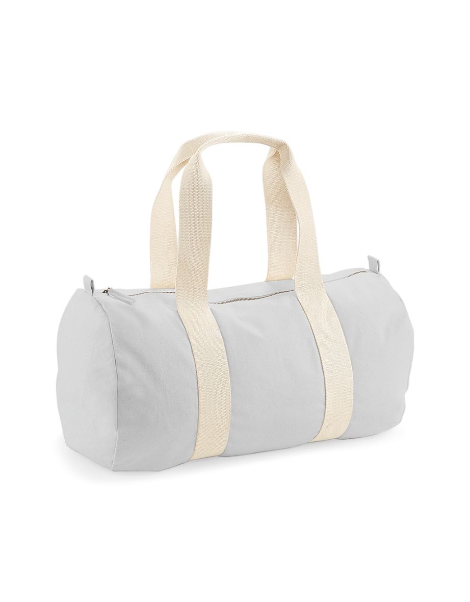 Westford Mill EarthAware Organic Barrel Bag - Light Grey