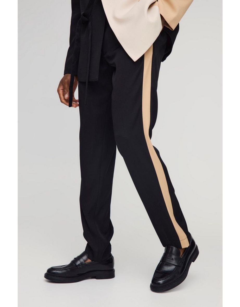 Slim Fit Panel Tailored Trouser