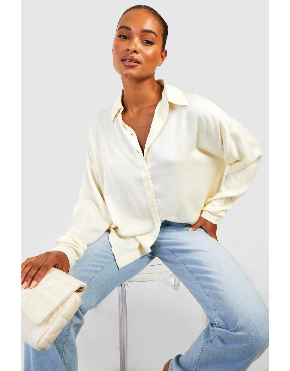 Tall Oversized Shirt - white