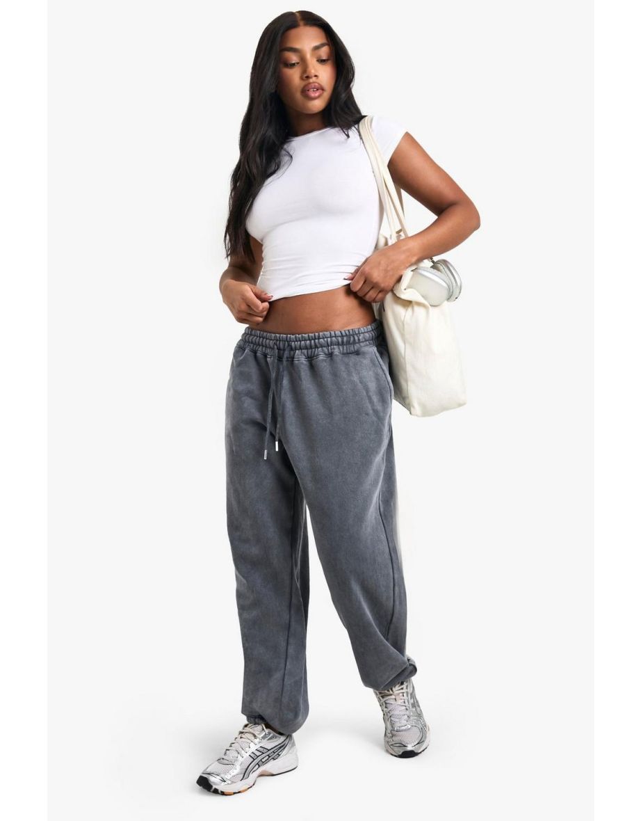 Washed Oversized Jogger - charcoal