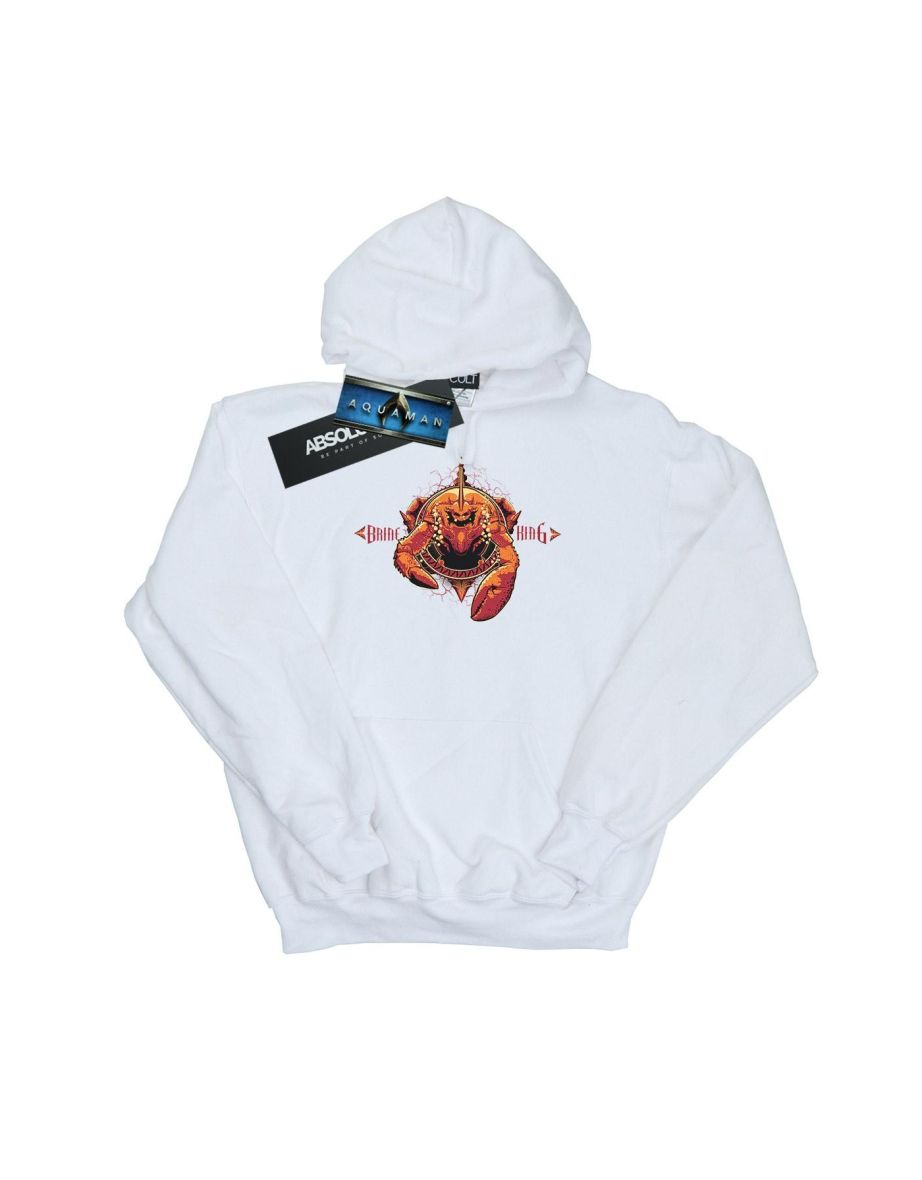 DC Comics Boys Aquaman Brine King Hoodie - White