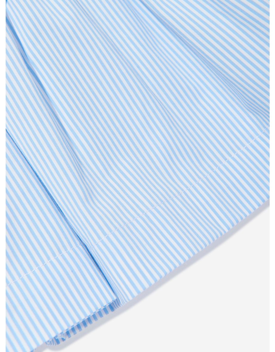 Girls Poplin Skirt in Blue - 3