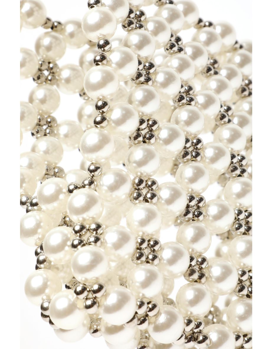 Quiz White Handbag - 3