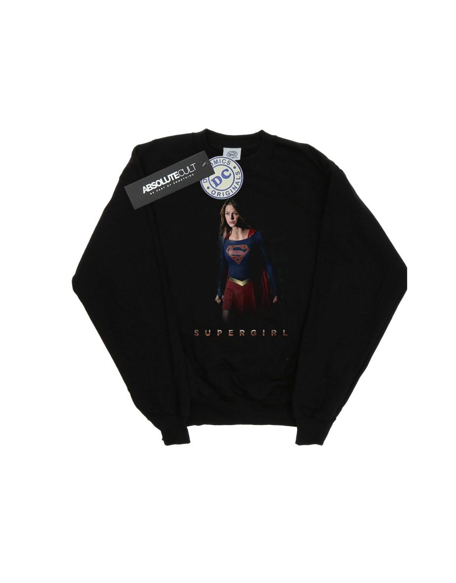 DC Comics Girls Supergirl TV Series Kara Standing Sweatshirt - Black