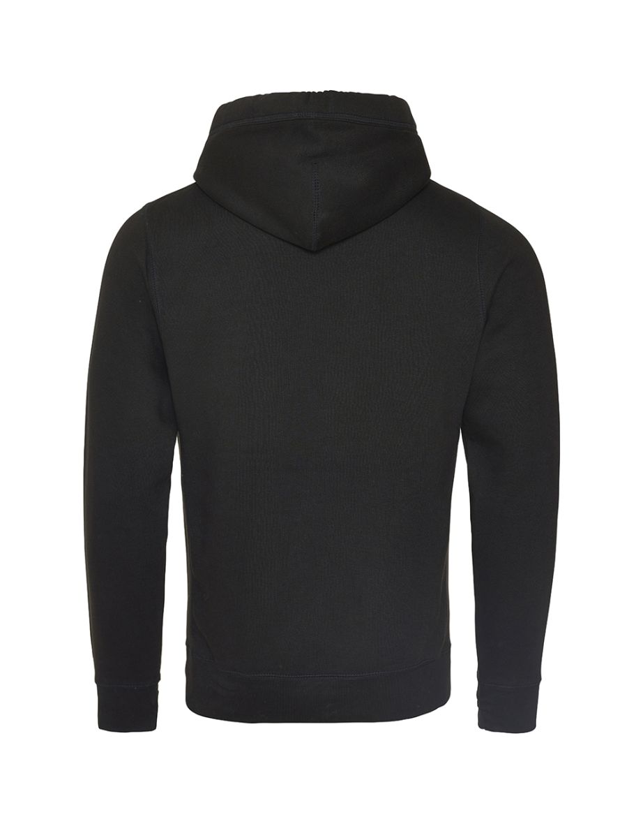 AWDis Hoods Mens Cross Neck Hoodie - Jet Black - 1