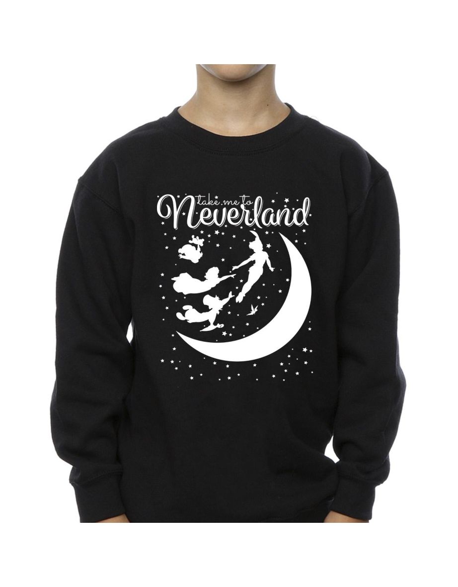 Disney Boys Peter Pan Take Me To Neverland Sweatshirt - Black - 2