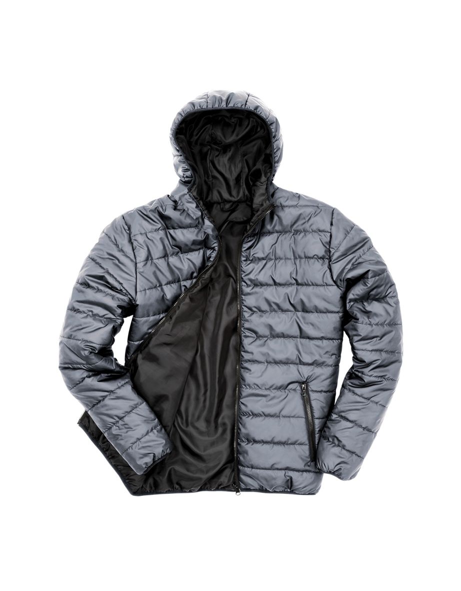 Result Core Mens Soft Padded Jacket - Frost Grey/Black