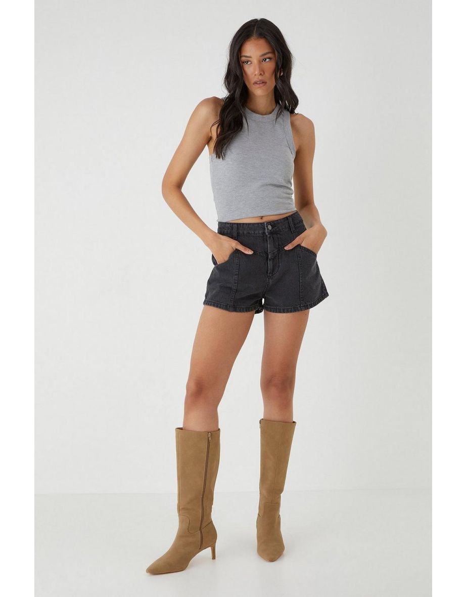 Distressed Denim Short
