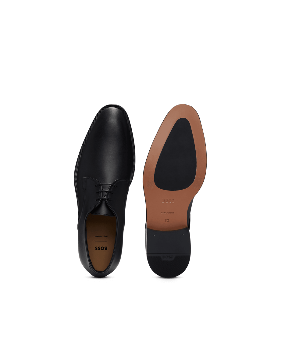 Men's Boss Derek Derby Shoes in Black - 6