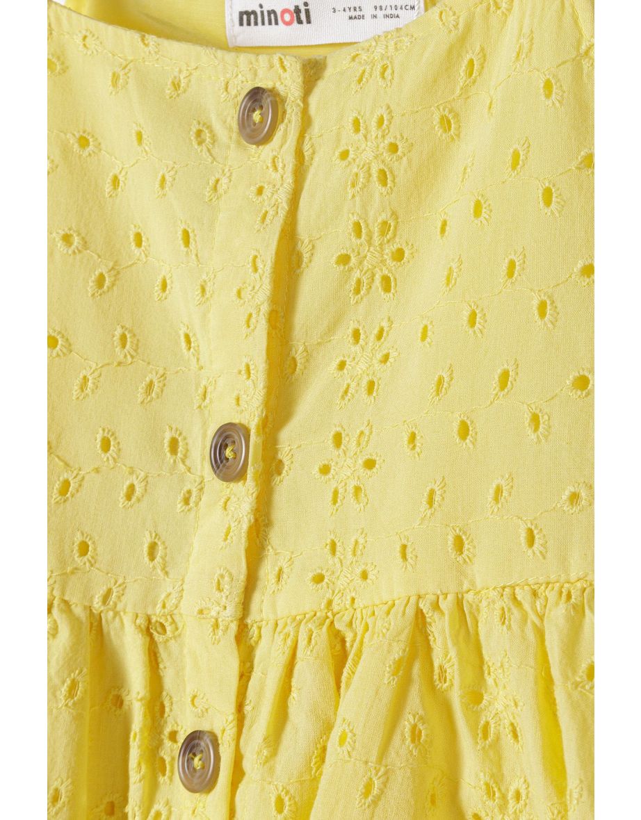 Girls Broderie Anglaise Dress - 3