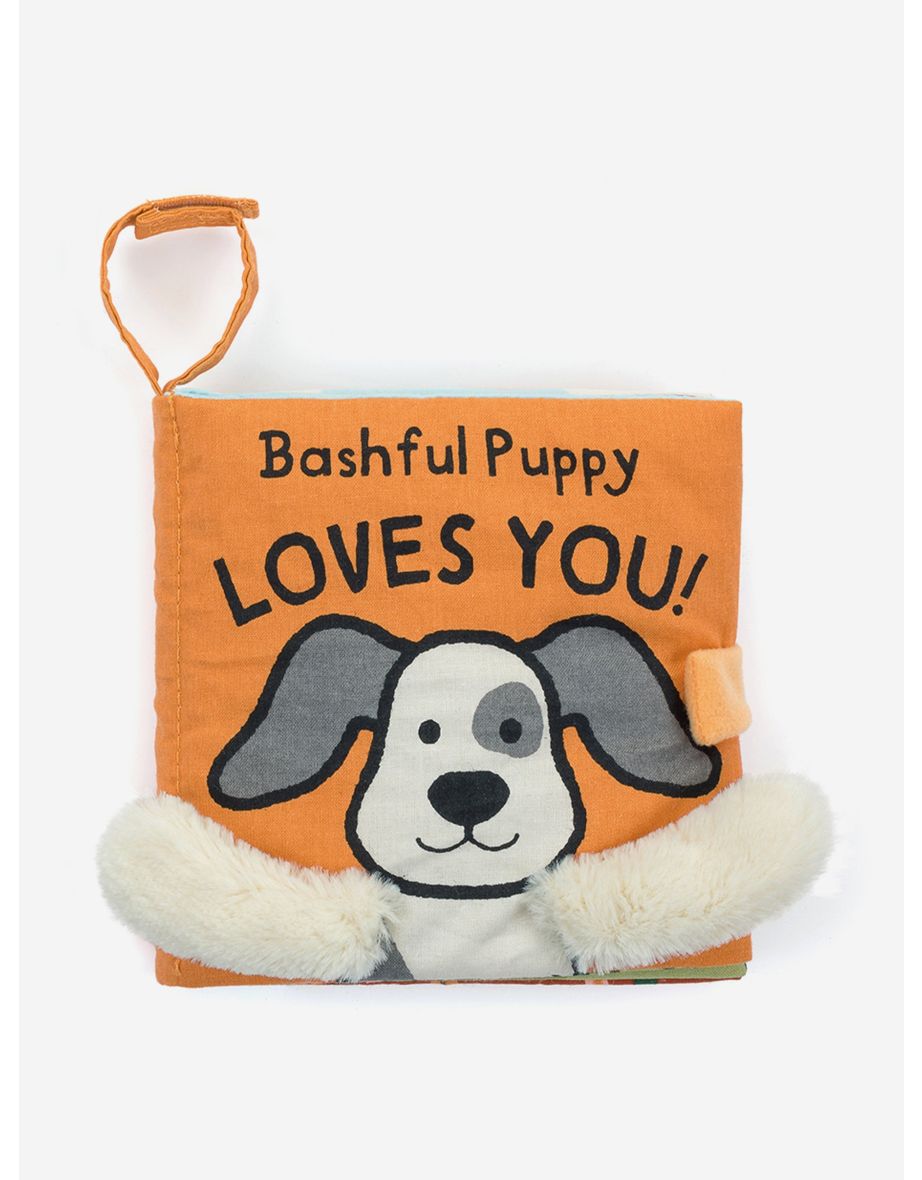 Bashful Puppy Loves You Book in Yellow