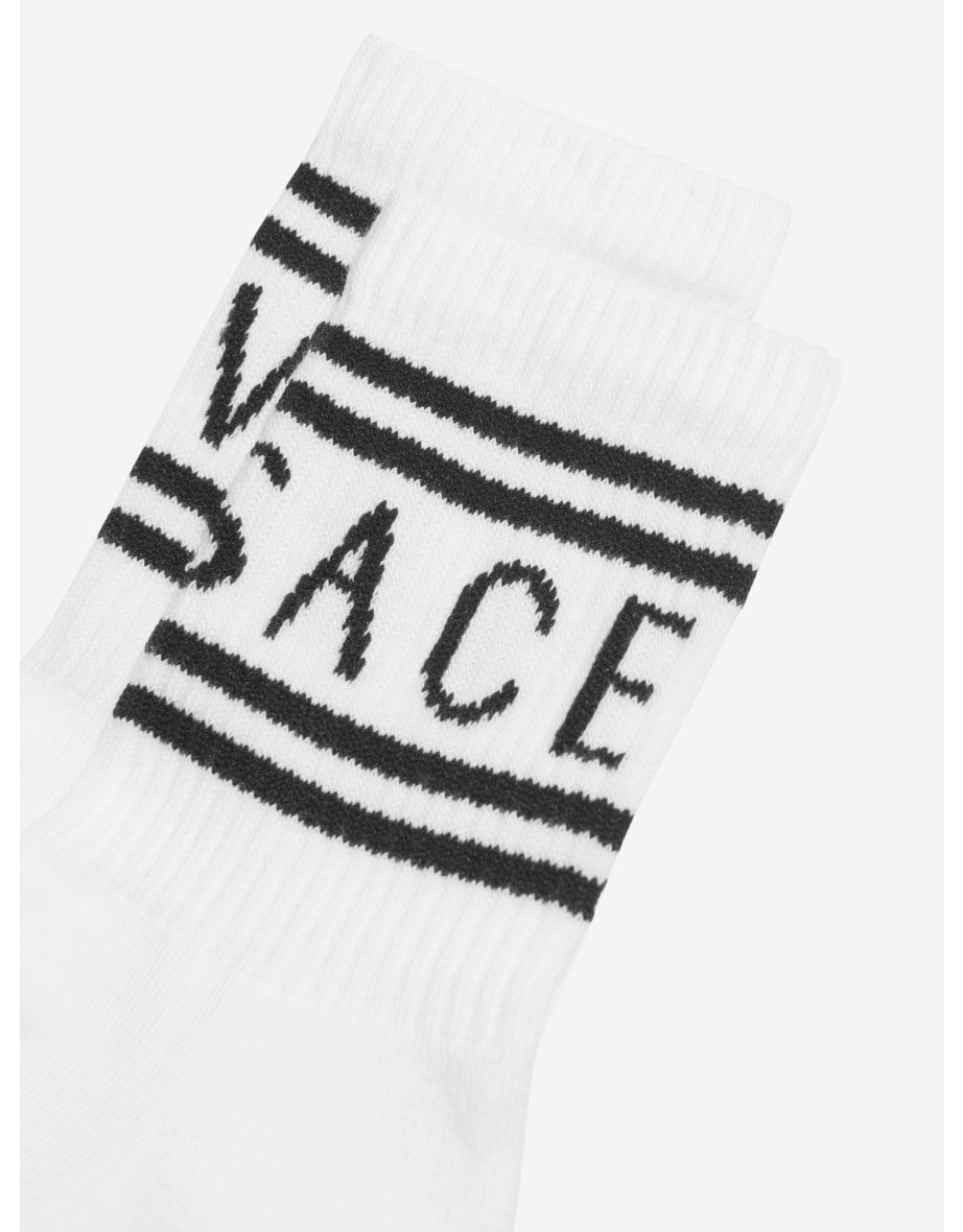 Kids Logo Socks in White - 3