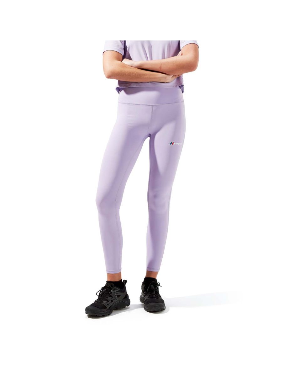Women's Berghaus Big Logo Core Leggings in Purple