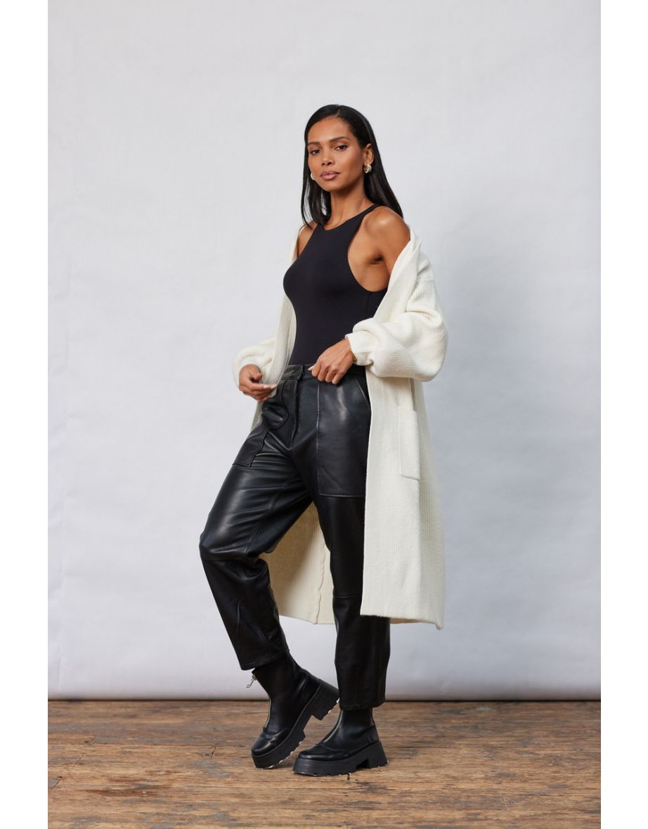 Closet London Ivory Long Cardigan