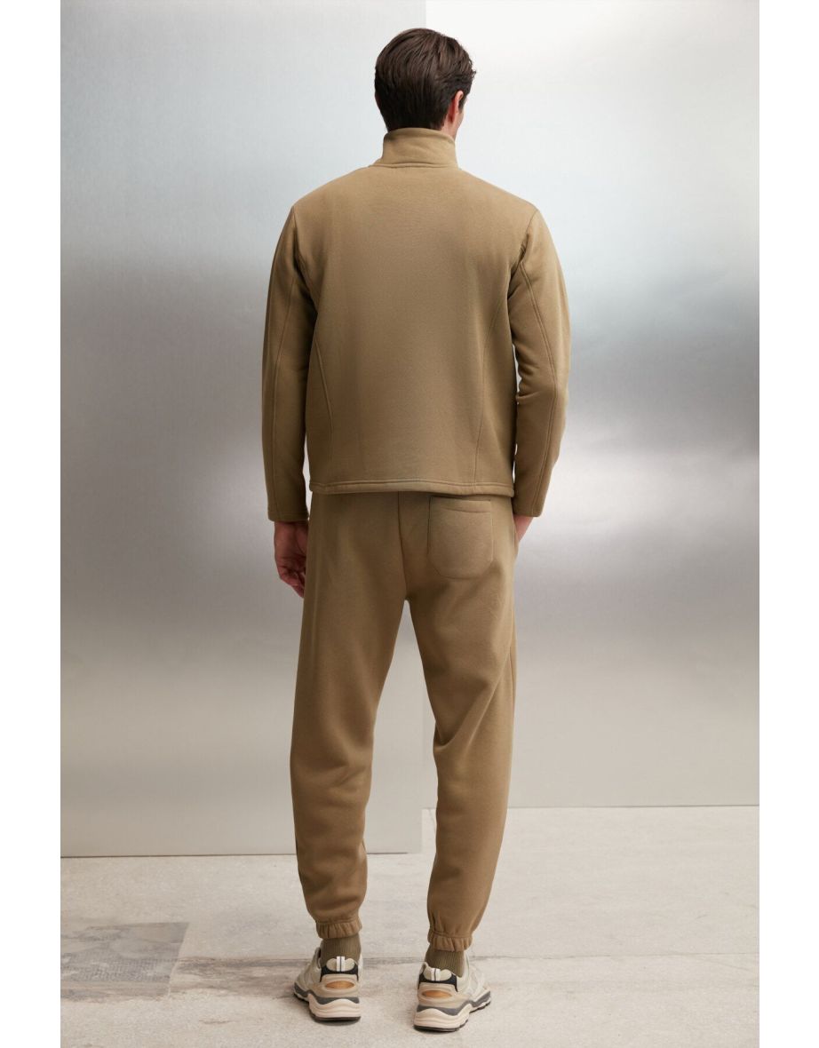 Halden Oversize Khaki Single Sweatshirt - 4