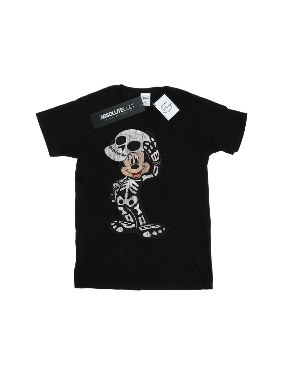Disney Boys Mickey Mouse Skeleton T-Shirt - Black - 1