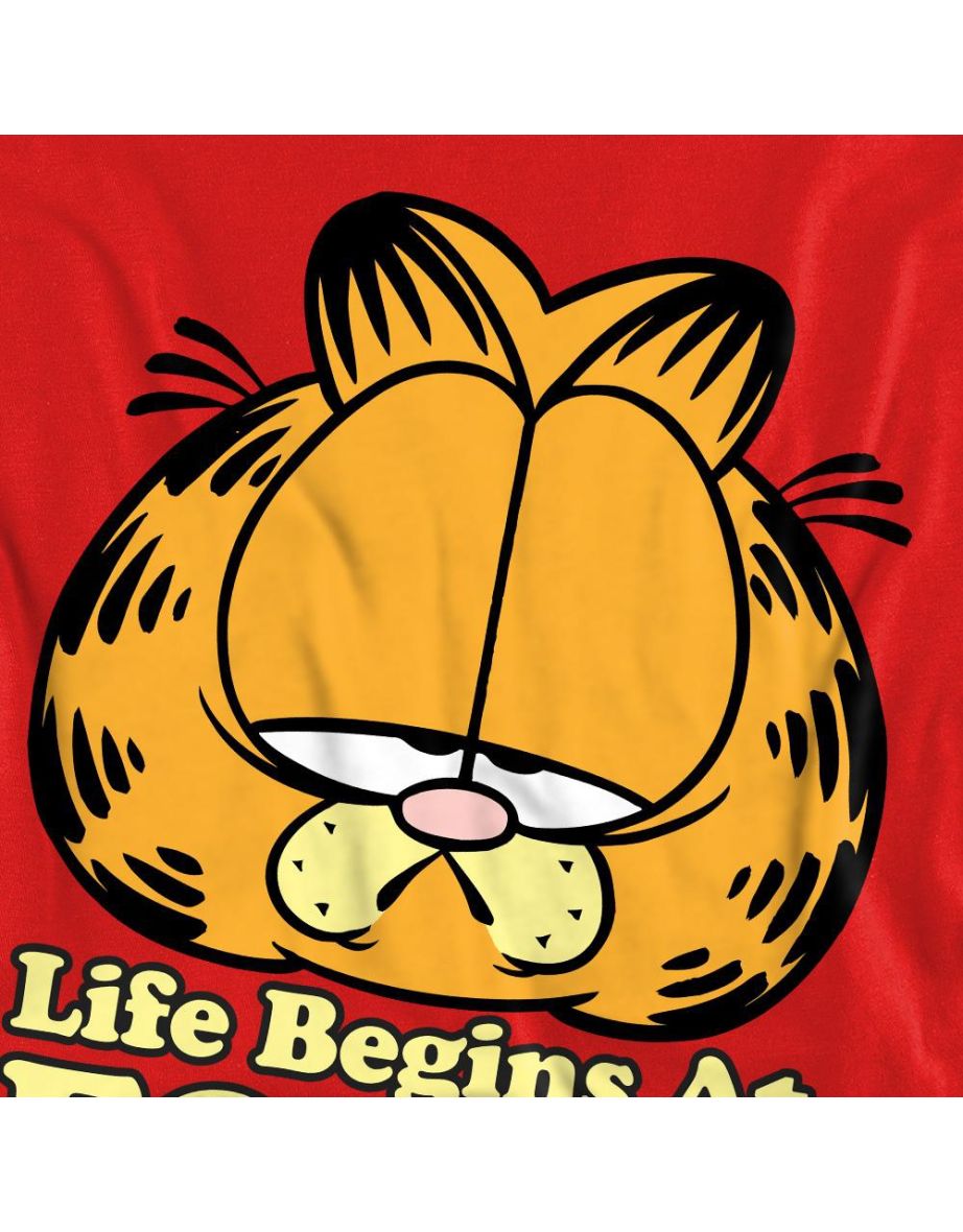 Garfield Unisex Adult Life Begins At Forty Sweatshirt - Red - 3