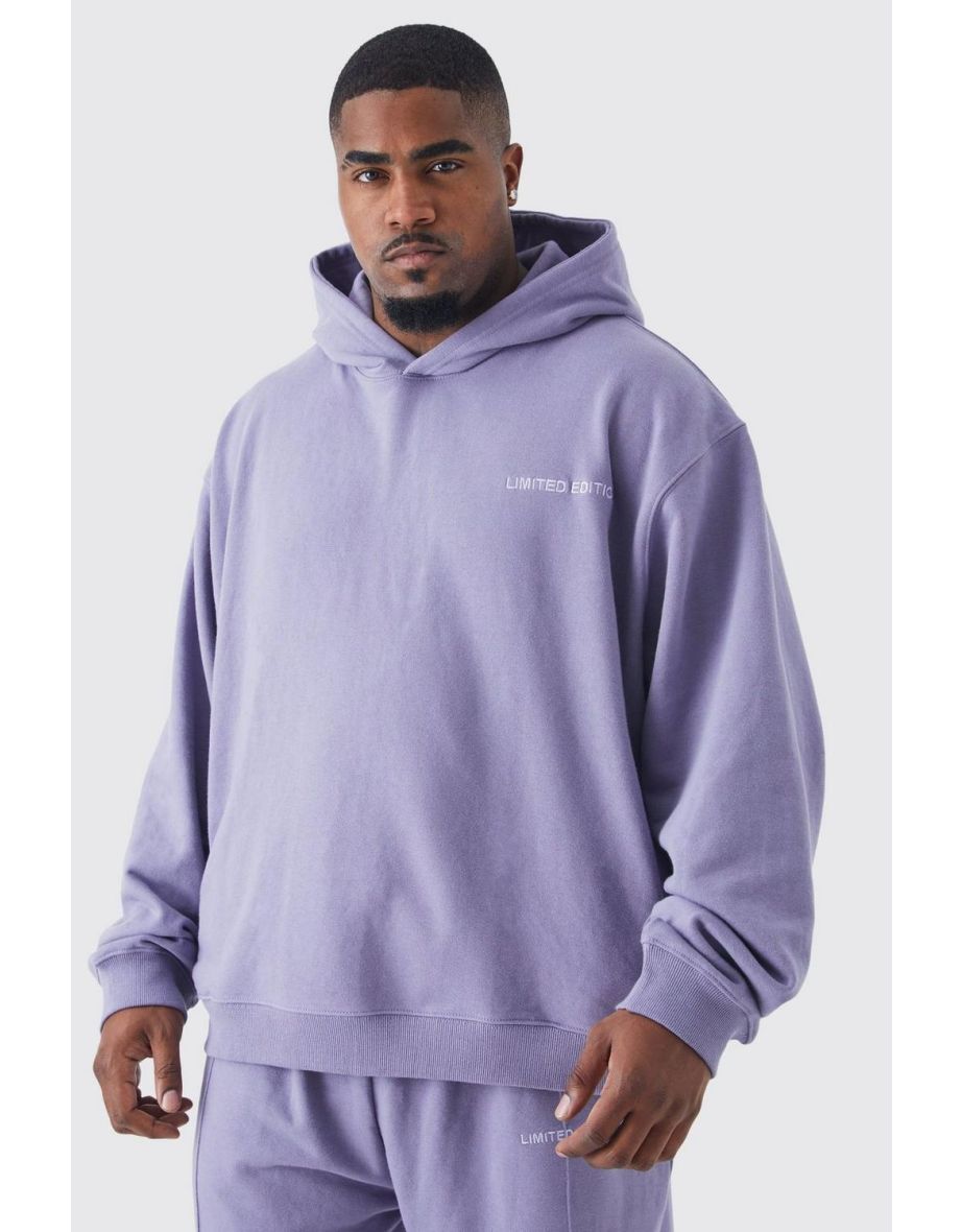 Shop Plus Oversized Boxy Heavyweight Hoodie lavender Online in Bahrain VogaCloset