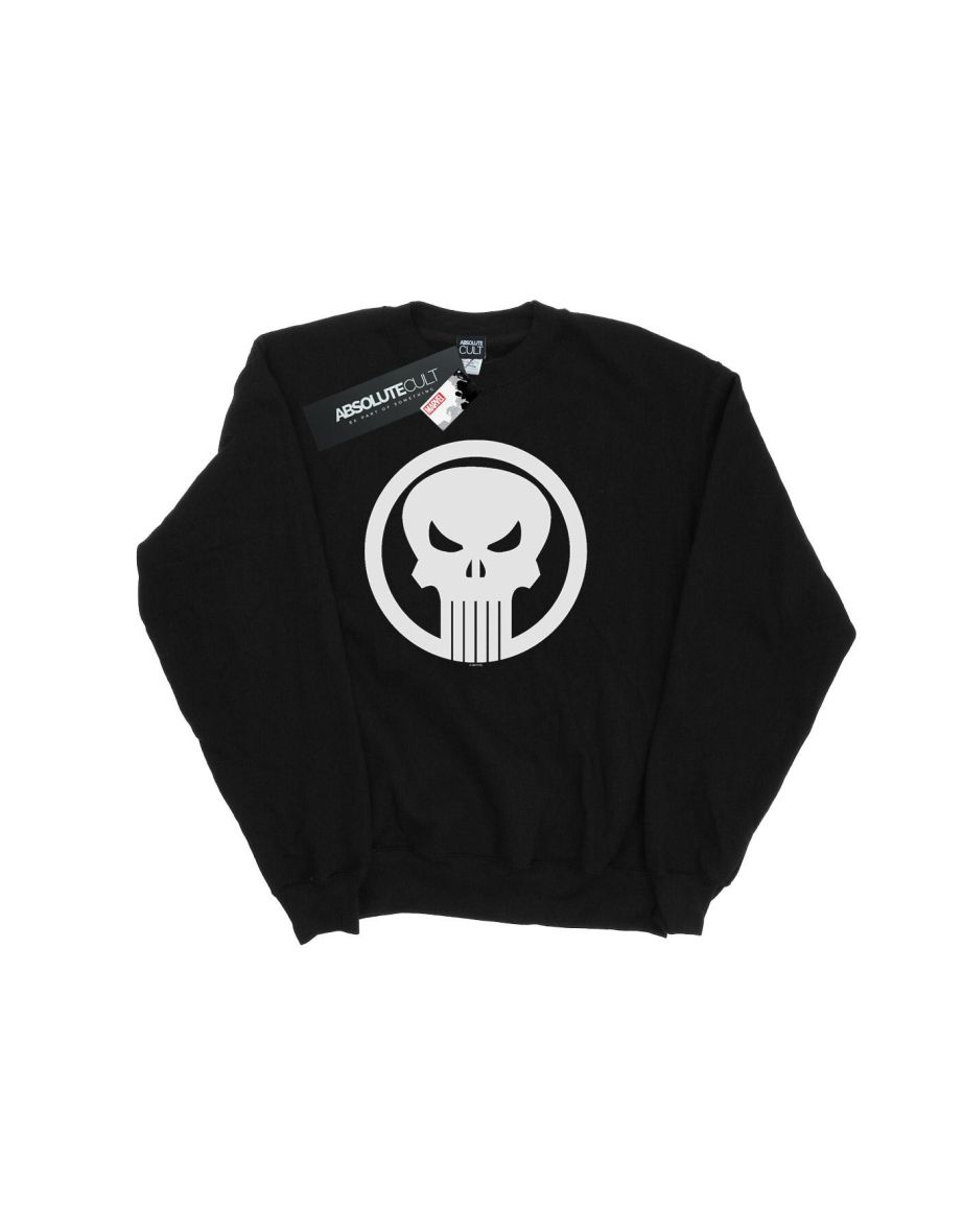 Marvel Boys The Punisher Skull Circle Sweatshirt - Black - 1