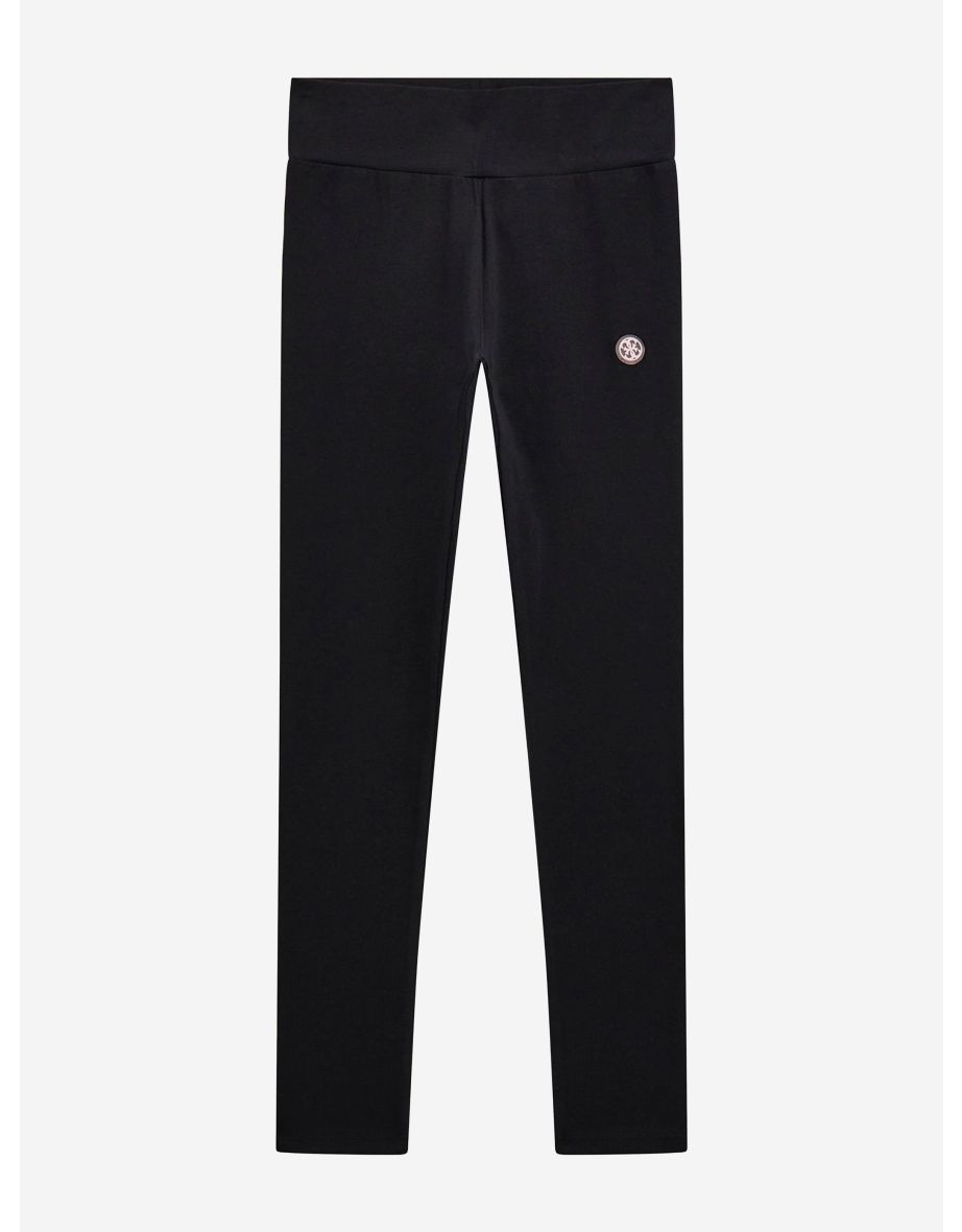 Girls Logo Leggings in Black