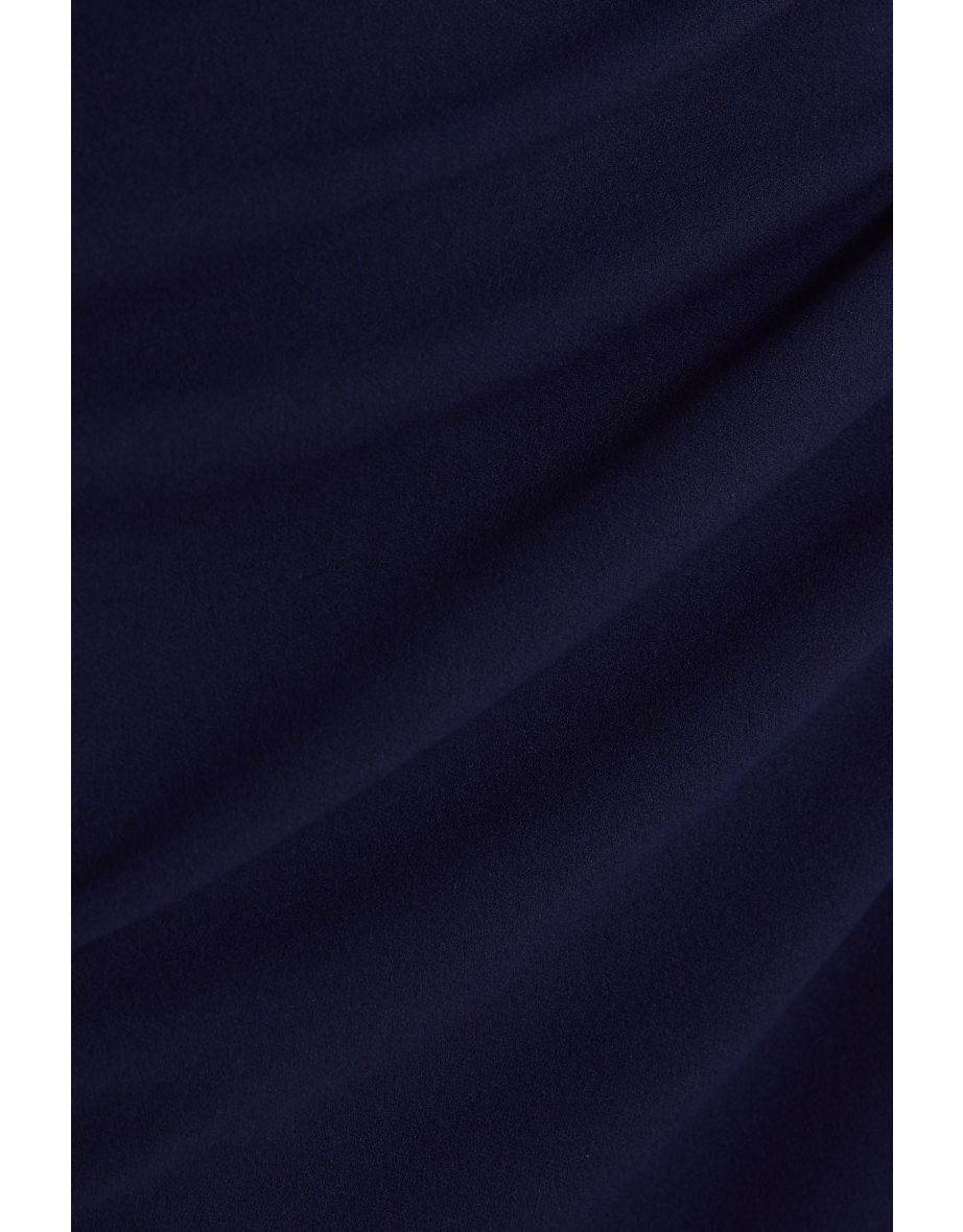 Petite Navy Bardot Midaxi Dress - 5