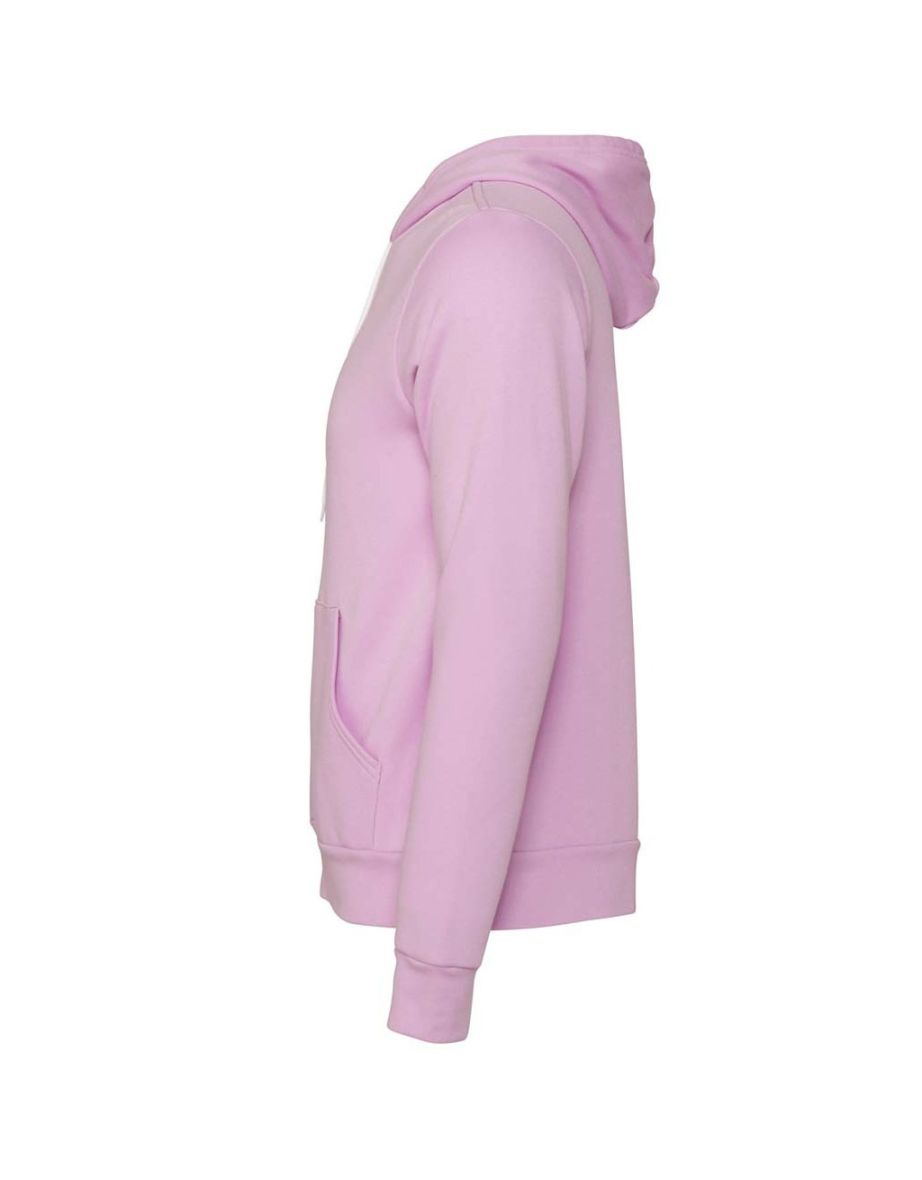 Bella + Canvas Adults Unisex Full Zip Hoodie - Lilac - 2