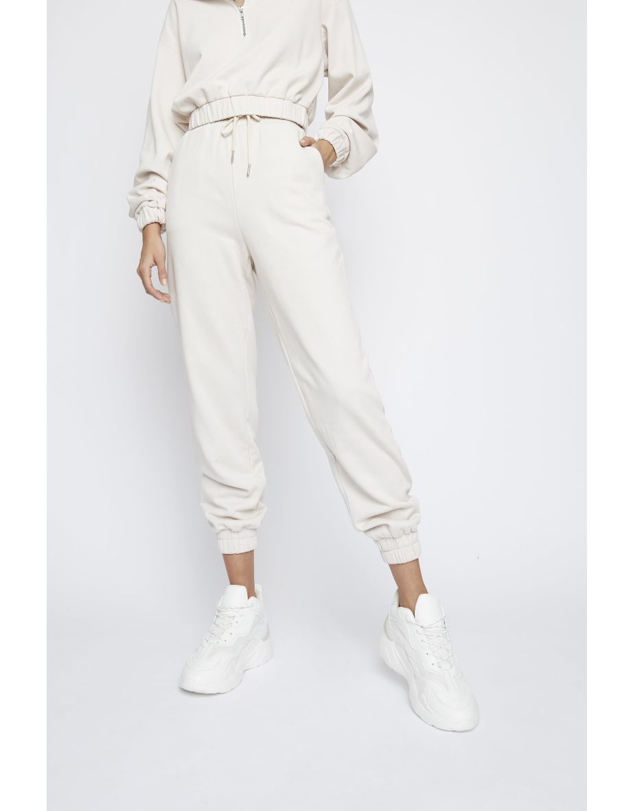 Glamorous Stone High Waisted Joggers - 2