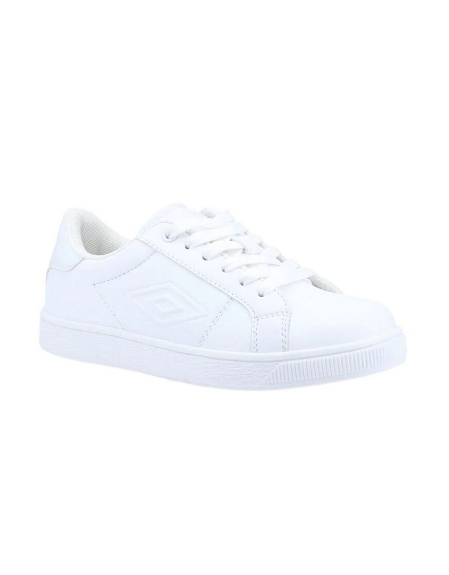 Umbro Childrens/Kids Medway Lace Trainers - White - 3