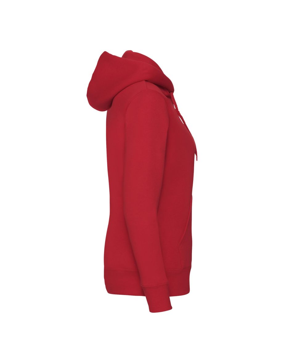 Fruit of the Loom Womens/Ladies Premium Lady Fit Full Zip Hoodie - Red - 2