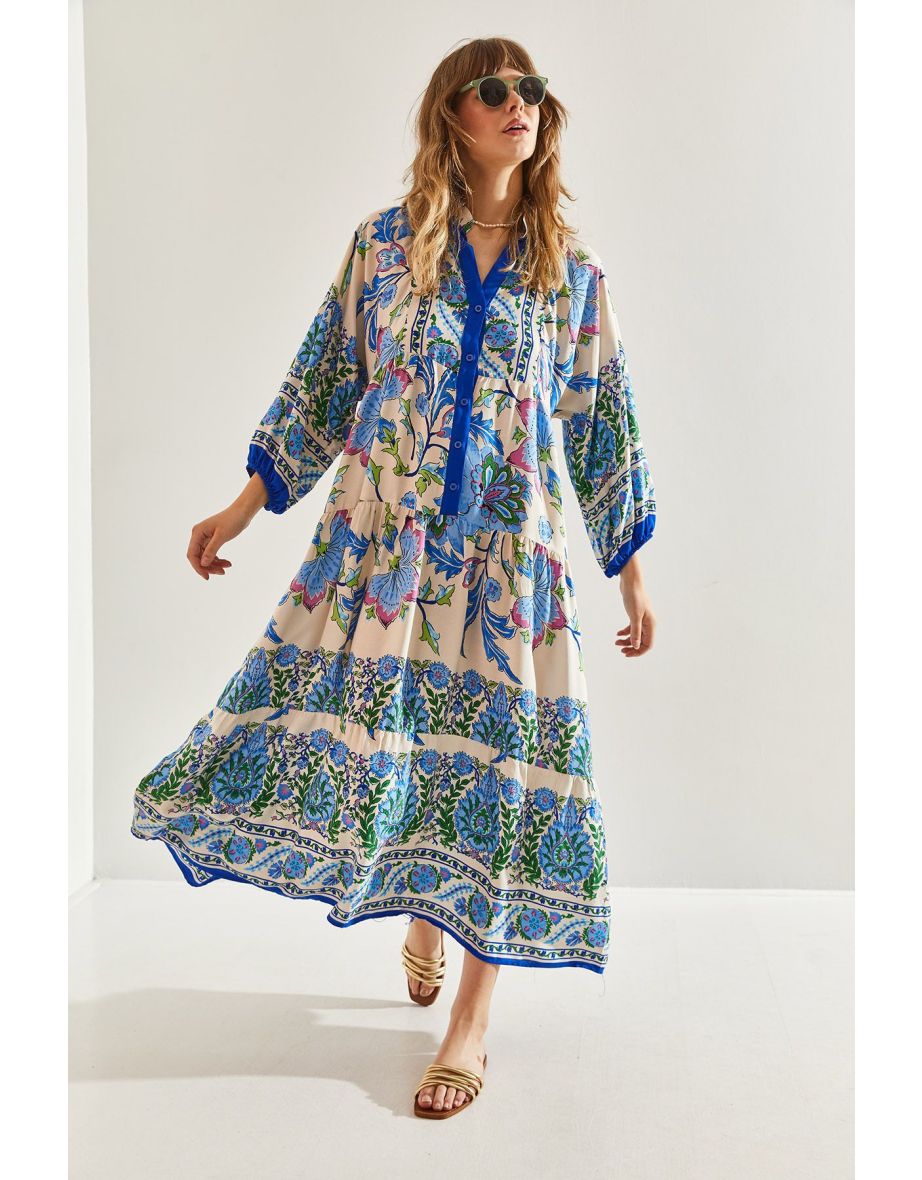 Women Multi Patterned Viscose Dress
