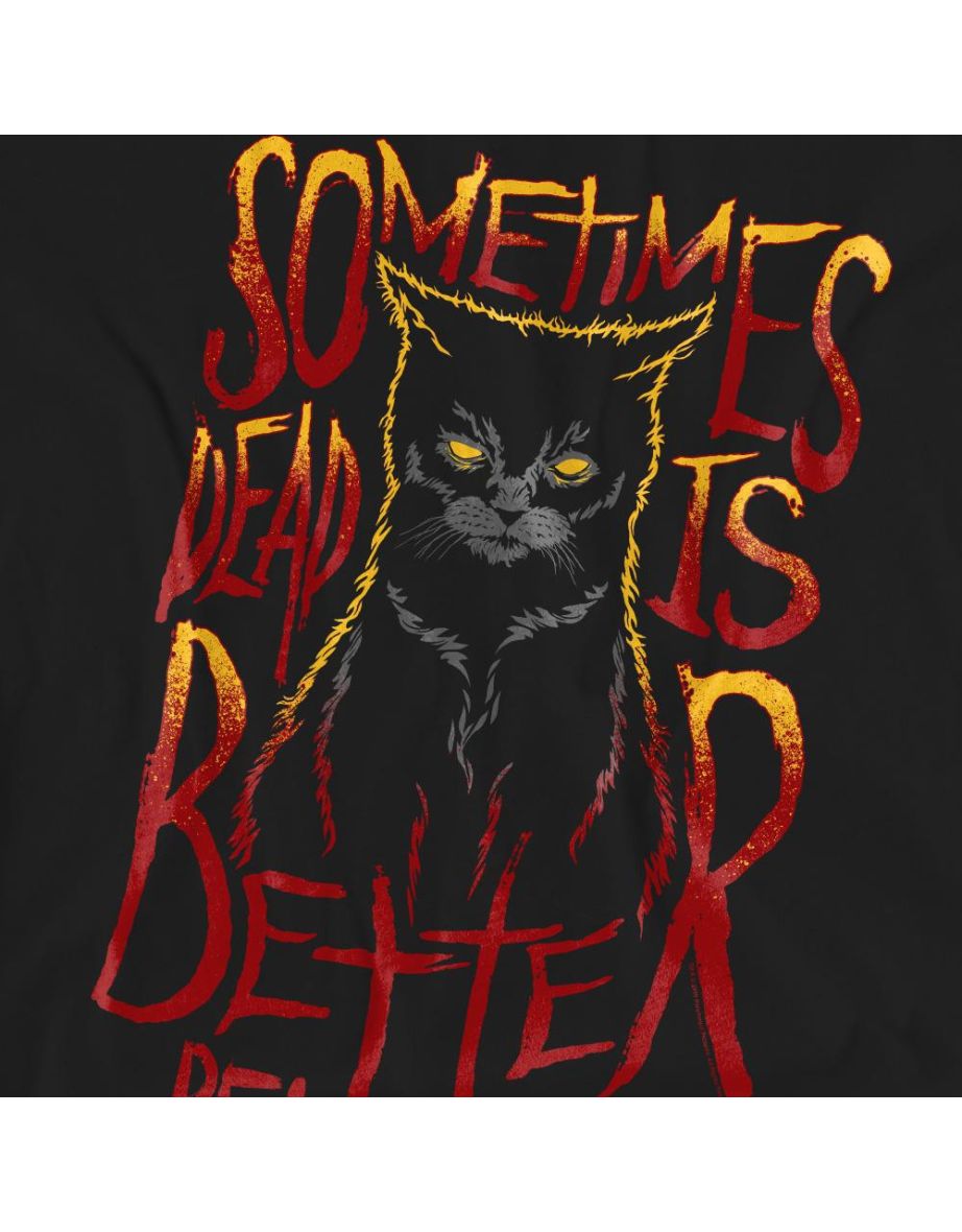 Pet Sematary Unisex Adult Dead Is Better T-Shirt - Black - 3
