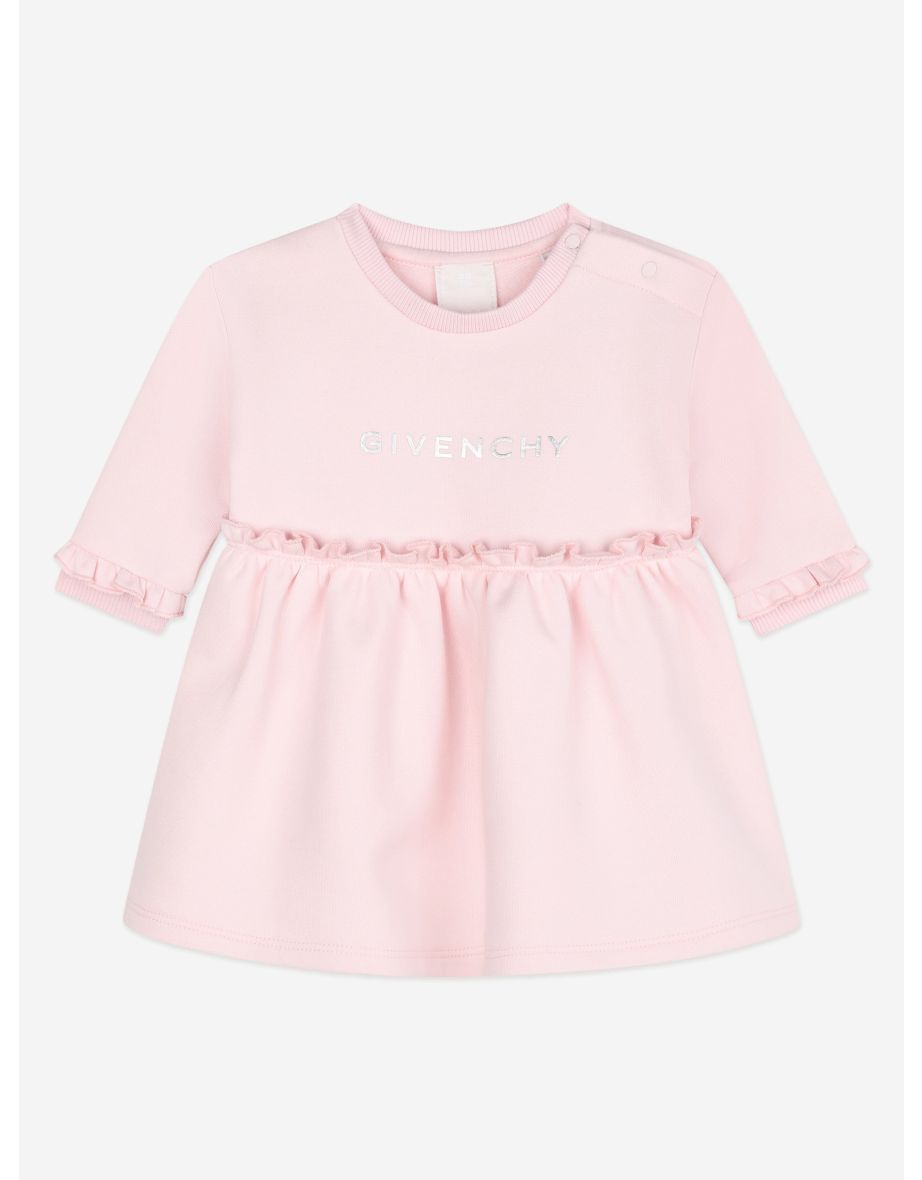 Givenchy Baby Girls Logo Sweater Dress in Pink