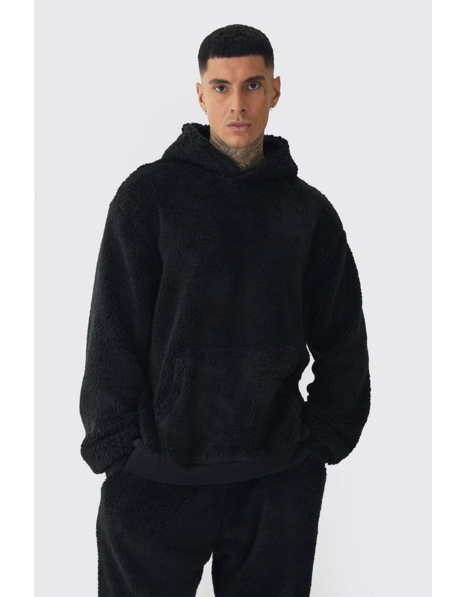 Tall Borg Oversized Hoodie - black