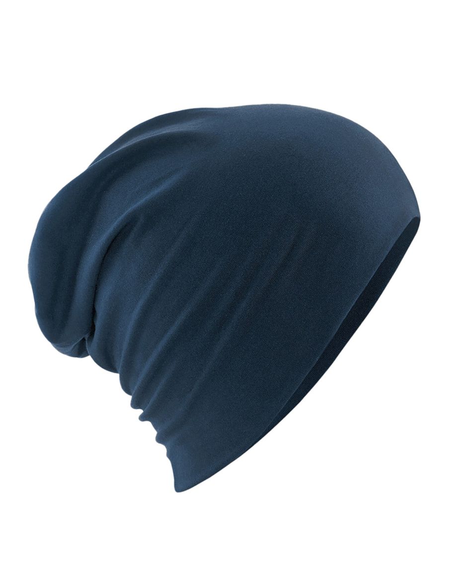 Beechfield Unisex Hemsedal Cotton Slouch Beanie - French Navy
