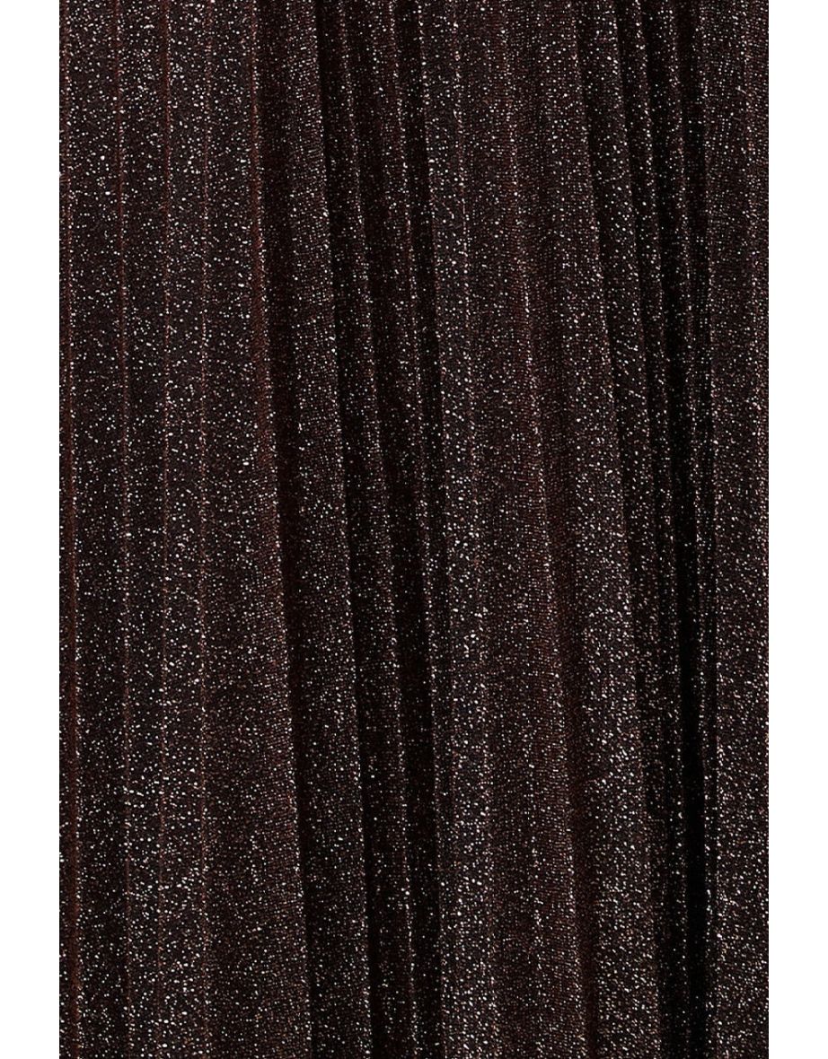 Goddiva Bardot Pleated Skirt Maxi - 3